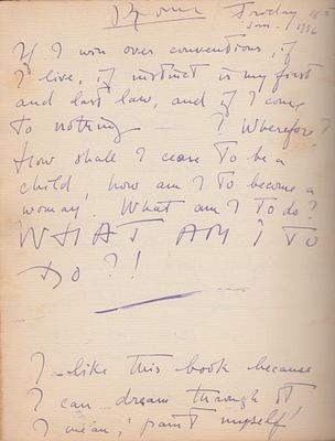 MUSIC - Marina Fedorovna Chaliapin (Moscow, 1912 - Rome, 2009) - Autograph diary of the actress