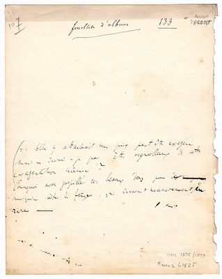MUSIC - Franz Liszt (Doborjan, 1811- Bayreuth, 1886) - Autograph manuscript