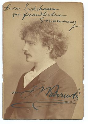 MUSIC - Ignacy Paderewski (Kury?ówka 1860 - New York 1941) - Cabinet-card photographic portrait