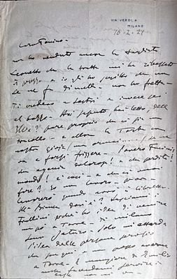 MUSIC - Giacomo Puccini (Lucca, 1858 - Brussels, 1924) - Autograph letter signed