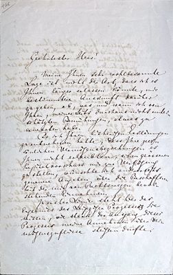 MUSIC - Richard Wagner (Leipzig, 1813 - Venice, 1883) - Autograph letter signed