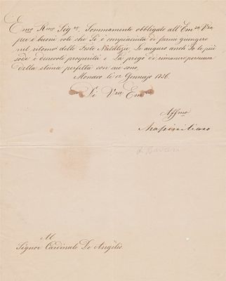 HISTORY - Maximilian II of Bavaria (Munich, 1811 - ib., 1864) - Letter signed