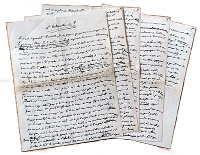 HISTORY - Georges Clemenceau (Mouilleron-en-Pareds, 1841 - Paris, 1929) - Autograph manuscript