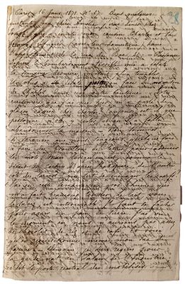 HISTORY - Balloon Mail (Siege of Paris, 1870 - 1871) - Letter (with handwritten note "Par ballon")