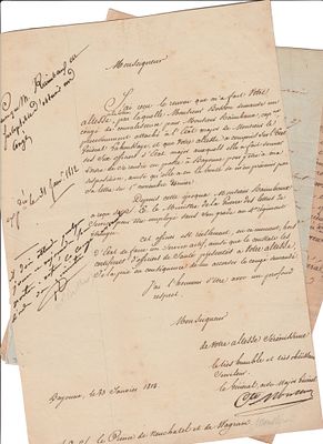 (Napoleonica) François Gédéon Bailly de Monthion (Saint Denis de la Réunion, 1776 - Paris, 1850)