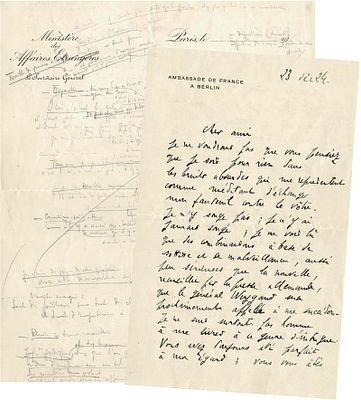 HISTORY - André François-Poncet (Provins, 1887 - Paris, 1978), Alexis Léger (Pointe-à-Pitre,