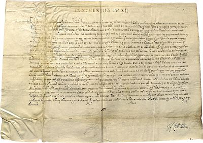 HISTORY - Pope Innocentius XII  (Antonio Pignatelli (Spinazzola 1615 – Roma 1700), Apostolic