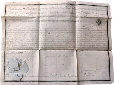 HISTORY - Ferdinand I of the Two Sicilies (Naples, 1751 - ib., 1825) - Diploma of the Constantinian