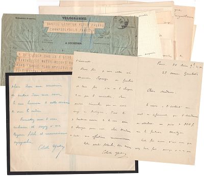 (Science and Feminism) Colette Yver (Segré, 1874 - Rouen, 1953) - Lot of 23 documents