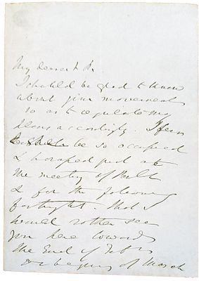 LITERATURE - Edward Bulwer-Lytton (London 1803 - Torquai 1873) - Autograph letter signed