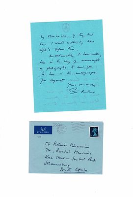 CONTEMPORARY ANGLO-AMERICAN LITERATURE - Eric Ambler (London, 1909 - 1998) - 13 autograph letters