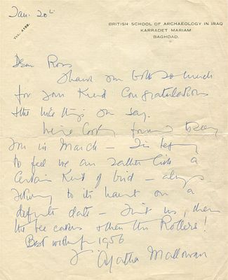 CONTEMPORARY ANGLO-AMERICAN LITERATURE - Agatha Christie (Torquay, 1890 - Winterbrook, 1976) - A