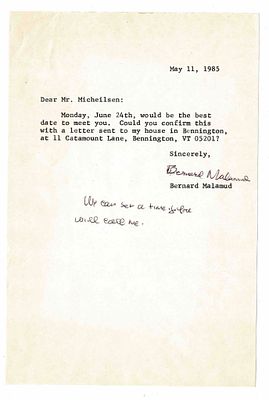 CONTEMPORARY ANGLO-AMERICAN LITERATURE - Bernard Malamud (Brooklyn, 1914 - Manhattan, 1986) - 6