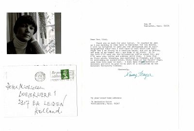 CONTEMPORARY ANGLO-AMERICAN LITERATURE - Nancy Thayer (Emporia, 1943) - Typed letter signed