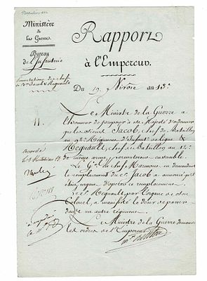 HISTORY - BONAPARTE Napoleon I (1769 - 1821) - Letter signed