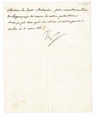 HISTORY - BONAPARTE Napoleon I (1769 - 1821) - Letter signed