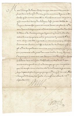 HISTORY - LOUIS XIV (1638-1715) - Letter signed