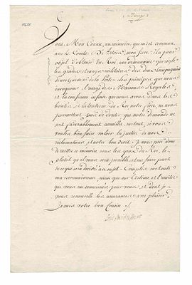 HISTORY - LOUIS XVIII (1755 - 1824) - Letter signed