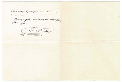 HISTORY - LOUBET Emile (1838 - 1929) - Autograph letter signed