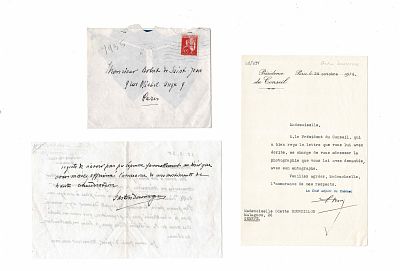 HISTORY - DOUMERGUE Gaston (1863 - 1937) - Autograph letter signed