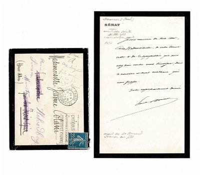 HISTORY - DOUMER Paul (1857 - 1932) - Autograph letter signed