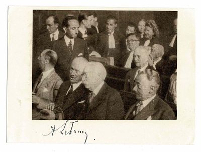 HISTORY - LEBRUN Albert (1871 - 1950) - Signed printed photograph