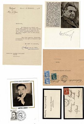 HISTORY - HERRIOT Edouard (1872 - 1957) - Signed printed photograph