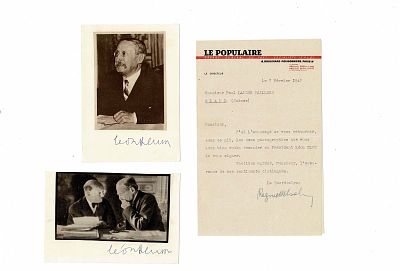 HISTORY - BLUM Léon (1872 - 1950) - Signed printed photograph