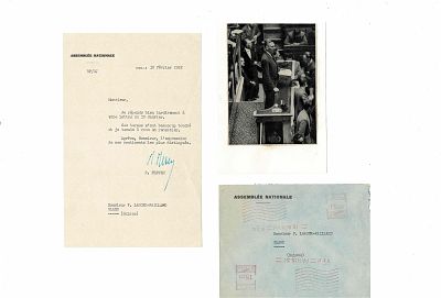 HISTORY - PLEVEN René (1901 - 1993) - Typed letter signed