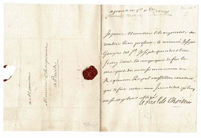 HISTORY - CHOISEUL Claude de (1632 - 1711) - Letter signed