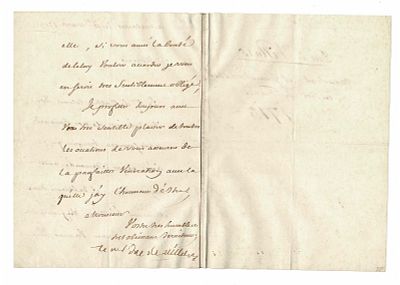 HISTORY - VILLARS Claude-Louis-Hector de (1653 - 1734) - Letter signed