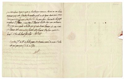 HISTORY - CASTRIES Charles Eugène (1727 - 1801) - Document signed