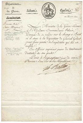 HISTORY - BERTHIER Louis Alexandre (1753 - 1815) - Autograph letter signed