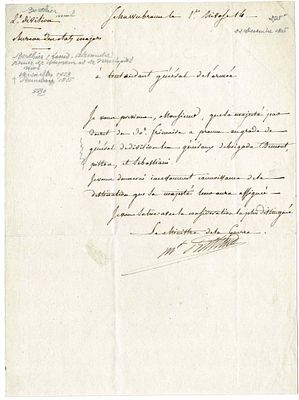 HISTORY - BERTHIER Louis Alexandre (1753 - 1815) - Autograph letter signed