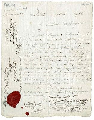 HISTORY - AUGEREAU Pierre François Charles (1757 - 1816) - Document signed