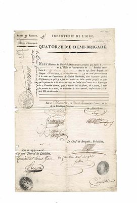 HISTORY - MAC DONALD Etienne (1765 - 1840) - Document signed