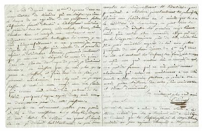 HISTORY - OUDINOT Nicolas Charles (1767 - 1847) - Autograph letter signed