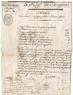 HISTORY - BESSIERES Jean-Baptiste (1768 - 1813) - Document signed