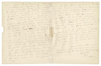 HISTORY - MAISON Nicolas-Joseph (1771 - 1840) - Autograph letter signed