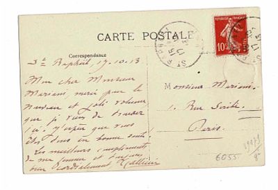 HISTORY - GALLIENI Joseph Simon (1849 - 1916) - Autograph card signed