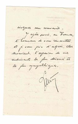 HISTORY - LYAUTEY Louis Hubert (1854 - 1934) - Signed printed photograph