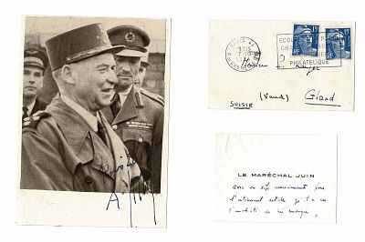 HISTORY - JUIN Alphonse (1888 - 1967) - Photograph signed