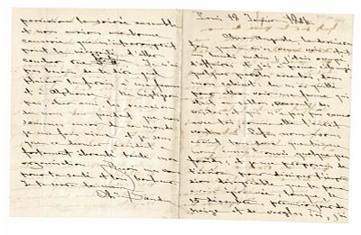 HISTORY - BAUDIN Charles (1784 - 1854) - Autograph letter signed