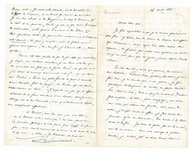 HISTORY - DUMANOIR Louis-Aimé Cosmao (1783 - 1864) - Autograph letter signed