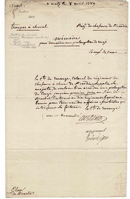 HISTORY - CUSTINE Adam Philippe (1740 - 1793) - Document signed