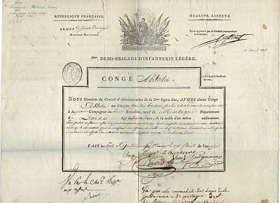 HISTORY - FRESSINET Philibert (1769 - 1821) - Document signed