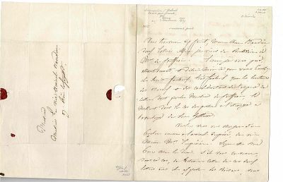 HISTORY - DONNADIEU Gabriel (1777 - 1848) - Autograph letter signed