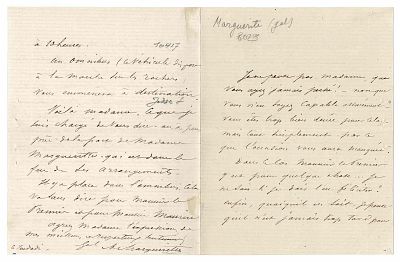 HISTORY - MARGUERITTE Jean Auguste (1823 - 1870) - Autograph letter signed