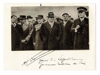 HISTORY - LEGENTILHOMME Paul L. (1884 - 1975) - Signed printed photograph