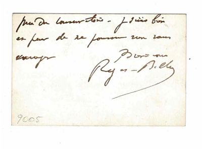 HISTORY - BALLU Roger (1852 - 1908) - Autograph card signed